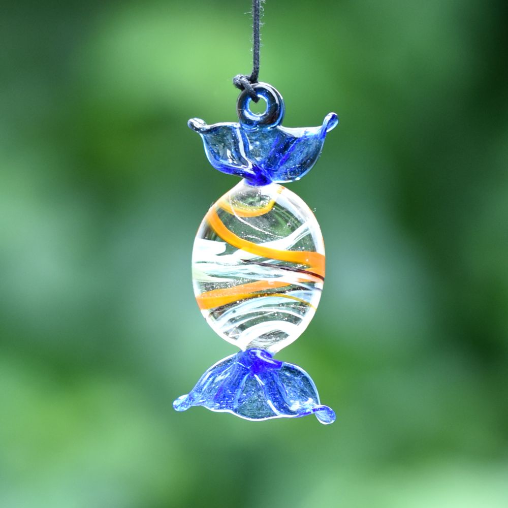 Assorted Multicolor Toffee Kids Christmas Tree Decoration Ornaments Set of 10 Pcs